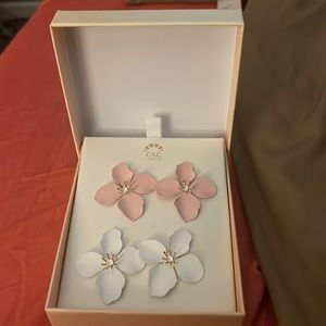 C&C California Earrings - Pink & White flowers